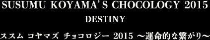 SUSUMU KOYAMA’S CHOCOLOGY 2015 DESTINY ススム コヤマズ チョコロジー2015 ～運命的な繋がり～